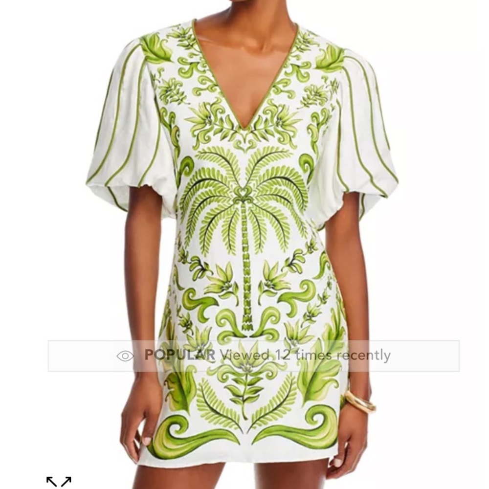 NWT farm rio milani off white mini dress
